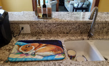 Load image into Gallery viewer, Corgi Dish Drying Mat – Absorbent, Artistic Kitchen Essentials 7291DDM