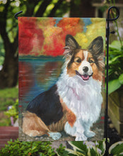 Load image into Gallery viewer, Corgi by the lake Garden Flag – Decorative Outdoor Yard Flag 7294GF