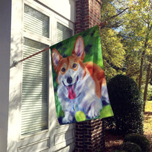 Load image into Gallery viewer, Corgi with green ball Flag Canvas House Size 7296CHF