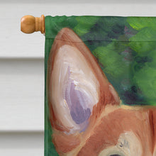 Load image into Gallery viewer, Corgi with green ball Flag Canvas House Size 7296CHF