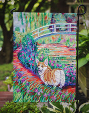 Load image into Gallery viewer, Corgi Footbridge Garden Flag – Decorative Outdoor Yard Flag 7298GF
