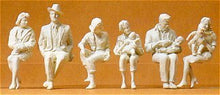 Load image into Gallery viewer, Preiser 45179 G Scale Unpainted Figures -- Seated Passengers
