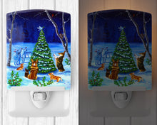 Load image into Gallery viewer, Corgi Christmas Peace Ceramic Night Light 7304CNL