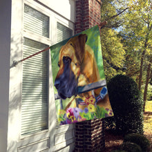 Load image into Gallery viewer, Great Dane Natural Ears Fawn in Flowers Flag Canvas House Size 7311CHF
