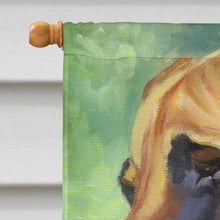 Load image into Gallery viewer, Great Dane Natural Ears Fawn in Flowers Flag Canvas House Size 7311CHF