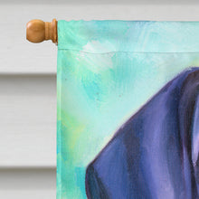 Load image into Gallery viewer, Great Dane Natural Ears Black Pup Flag Canvas House Size 7312CHF
