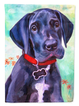 Load image into Gallery viewer, Great Dane Natural Ears Black Pup Garden Flag – Decorative Outdoor Yard Flag 7312GF