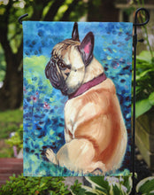 Load image into Gallery viewer, Fawn French Bulldog in Flowers Garden Flag – Decorative Outdoor Yard Flag 7313GF