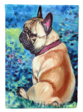 Load image into Gallery viewer, Fawn French Bulldog in Flowers Garden Flag – Decorative Outdoor Yard Flag 7313GF