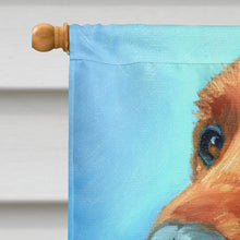 Load image into Gallery viewer, Irish Setter in Blue Flag Canvas House Size 7314CHF
