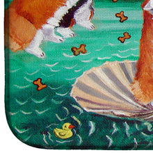 Load image into Gallery viewer, Corgi Birth of Venus Dish Drying Mat – Absorbent, Artistic Kitchen Essentials 7319DDM