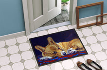 Load image into Gallery viewer, Corgi Blue Lonesome Doormat - 24x36 Decorative Floor Mat – Indoor/Outdoor Rug