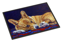 Load image into Gallery viewer, Corgi Blue Lonesome Doormat - 24x36 Decorative Floor Mat – Indoor/Outdoor Rug