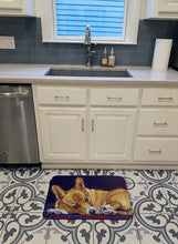 Load image into Gallery viewer, Corgi Blue Lonesome Machine Washable Memory Foam Mat 7320RUG