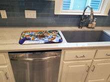 Load image into Gallery viewer, Corgi Boating Party Dish Drying Mat – Absorbent, Artistic Kitchen Essentials 7321DDM