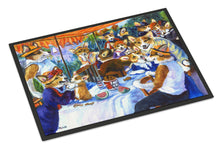 Load image into Gallery viewer, Corgi Boating Party Doormat - 24x36 Decorative Floor Mat – Indoor/Outdoor Rug