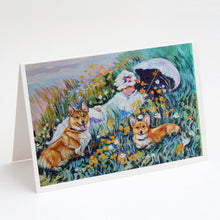 Load image into Gallery viewer, Corgi Classics Greeting Cards -  Blank Note Cards – 8-Pack of Artist-Designed Cards with Envelopes