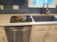 Load image into Gallery viewer, Corgi Pastel Butterfly Dish Drying Mat – Absorbent, Artistic Kitchen Essentials 7325DDM