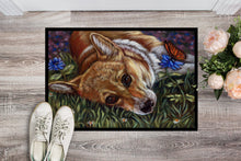 Load image into Gallery viewer, Corgi Pastel Butterfly Doormat - 18x27 Decorative Floor Mat – Indoor/Outdoor Rug with Artistic Flair 7325MAT