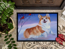 Load image into Gallery viewer, Corgi Snow Cardinal Doormat - 18x27 Decorative Floor Mat – Indoor/Outdoor Rug with Artistic Flair 7328MAT