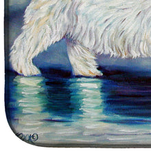 Load image into Gallery viewer, Misty Westie Dish Drying Mat – Absorbent, Artistic Kitchen Essentials 7334DDM