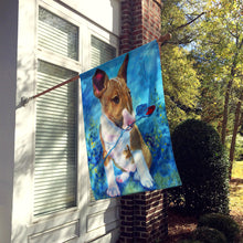 Load image into Gallery viewer, Bull Terrier Rose for Mom Flag Canvas House Size 7339CHF