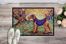 Load image into Gallery viewer, Autumn Airedale Terrier Doormat - 24x36 Decorative Floor Mat – Indoor/Outdoor Rug