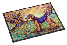 Load image into Gallery viewer, Autumn Airedale Terrier Doormat - 24x36 Decorative Floor Mat – Indoor/Outdoor Rug