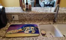 Load image into Gallery viewer, Snoozer Airedale Terrier Dish Drying Mat – Absorbent, Artistic Kitchen Essentials 7344DDM