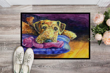 Load image into Gallery viewer, Airedale Terrier Teddy Bear Doormat - 24x36 Decorative Floor Mat – Indoor/Outdoor Rug