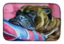 Load image into Gallery viewer, Fawn Boxer Dish Drying Mat – Absorbent, Artistic Kitchen Essentials 7347DDM