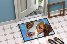 Load image into Gallery viewer, Snow Baby Brittany Spaniel Doormat - 24x36 Decorative Floor Mat – Indoor/Outdoor Rug