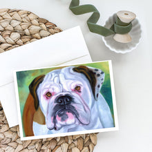 Load image into Gallery viewer, Miss English Bulldog Greeting Cards -  Blank Note Cards – 8-Pack of Artist-Designed Cards with Envelopes