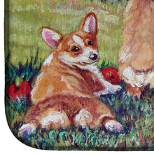 Load image into Gallery viewer, Apple Helper Corgis Dish Drying Mat – Absorbent, Artistic Kitchen Essentials 7351DDM