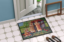 Load image into Gallery viewer, Apple Helper Corgis Doormat - 24x36 Decorative Floor Mat – Indoor/Outdoor Rug