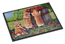 Load image into Gallery viewer, Apple Helper Corgis Doormat - 18x27 Decorative Floor Mat – Indoor/Outdoor Rug with Artistic Flair 7351MAT