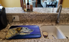 Load image into Gallery viewer, Irish Wolfhound Looking Dish Drying Mat – Absorbent, Artistic Kitchen Essentials 7352DDM