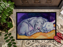 Load image into Gallery viewer, Weimaraner Snuggle Bunny Doormat - 24x36 Decorative Floor Mat – Indoor/Outdoor Rug