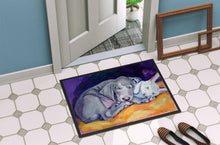 Load image into Gallery viewer, Weimaraner Snuggle Bunny Doormat - 24x36 Decorative Floor Mat – Indoor/Outdoor Rug