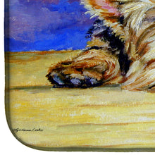 Load image into Gallery viewer, Yorkie Taking a Nap Dish Drying Mat – Absorbent, Artistic Kitchen Essentials 7357DDM