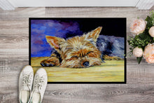 Load image into Gallery viewer, Yorkie Taking a Nap Doormat - 24x36 Decorative Floor Mat – Indoor/Outdoor Rug