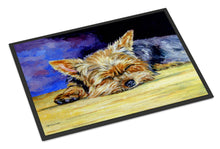 Load image into Gallery viewer, Yorkie Taking a Nap Doormat - 24x36 Decorative Floor Mat – Indoor/Outdoor Rug
