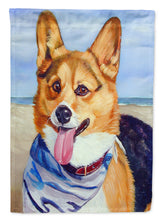 Load image into Gallery viewer, Corgi Beach Bandana Flag Canvas House Size 7363CHF