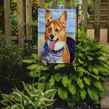Load image into Gallery viewer, Corgi Beach Bandana Garden Flag – Decorative Outdoor Yard Flag 7363GF