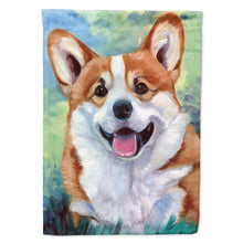 Load image into Gallery viewer, Pembroke Corgi Happy Face Flag Canvas House Size 7366CHF