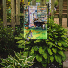 Load image into Gallery viewer, Let me in Corgi Garden Flag – Decorative Outdoor Yard Flag 7370GF
