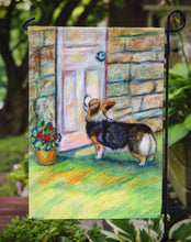 Load image into Gallery viewer, Let me in Corgi Garden Flag – Decorative Outdoor Yard Flag 7370GF