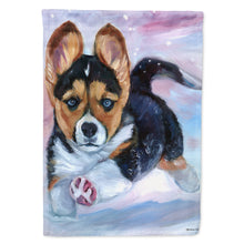 Load image into Gallery viewer, Puppy Chase Corgi Flag Canvas House Size 7371CHF