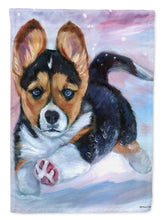 Load image into Gallery viewer, Puppy Chase Corgi Garden Flag – Decorative Outdoor Yard Flag 7371GF
