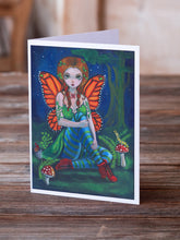 Load image into Gallery viewer, Fairy Monarch Greeting Cards -  Blank Note Cards – 8-Pack of Artist-Designed Cards with Envelopes